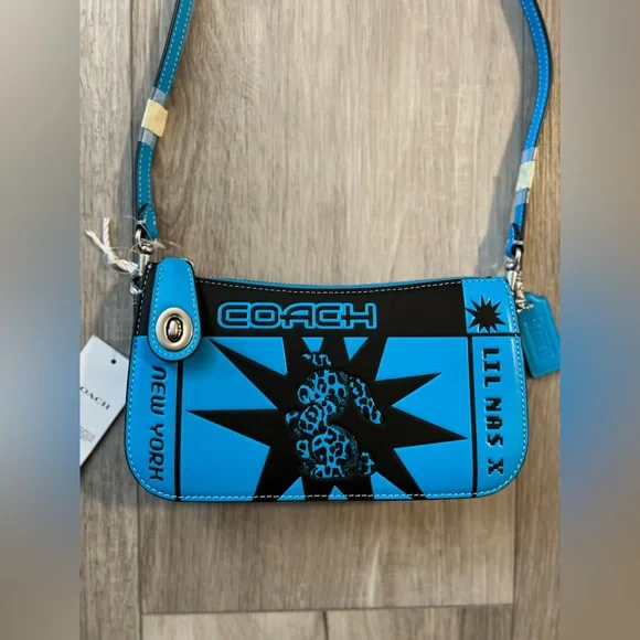 バッグ Coach Tassel Zip Pouch Shoulder Bag Blue Coach Tassel In Women's Bags & Handbags for sale | eBay